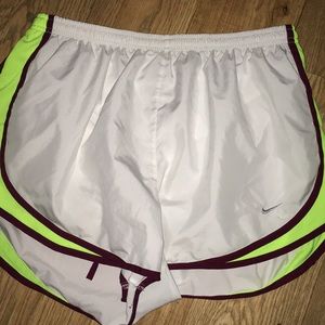 Women’s white Nike Dri-fit shorts